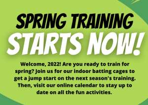 Spring Training Starts Now!